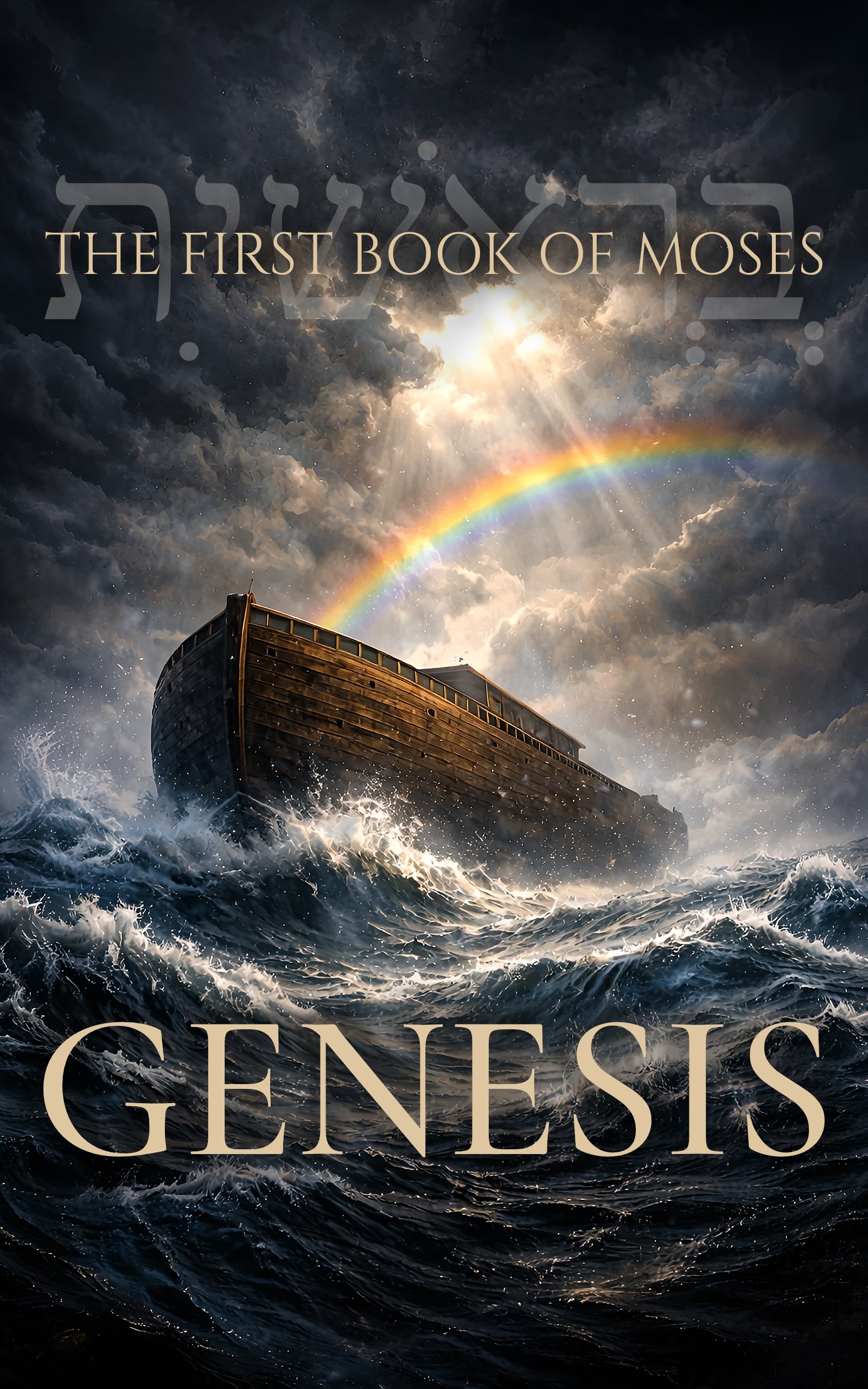 Noah's Ark Sailing on a Flooded Earth