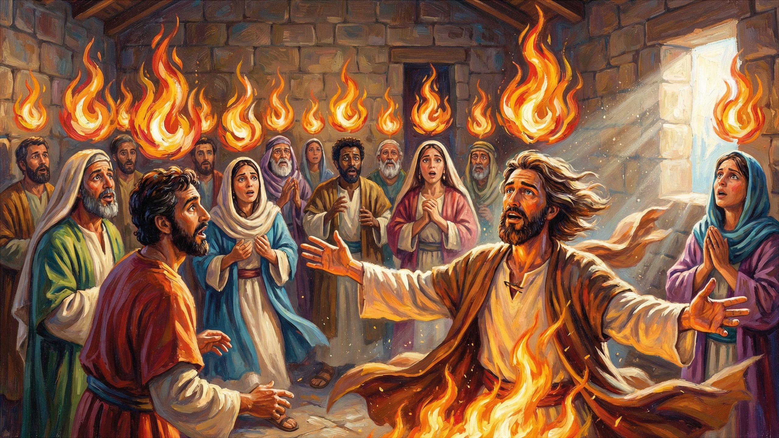 pentecost holy spirit image